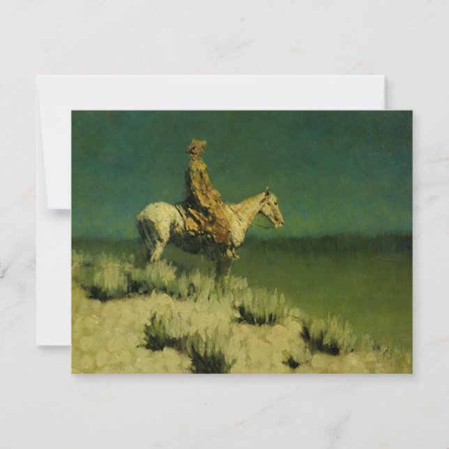 Convite Frederic Remington's The Night Herder (cerca de 19 (Frente)