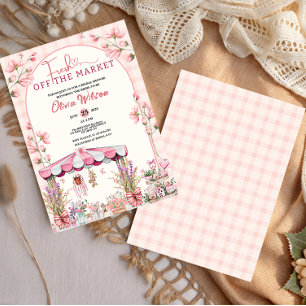 Convite Fresco da estética do Chá de panela do mercado