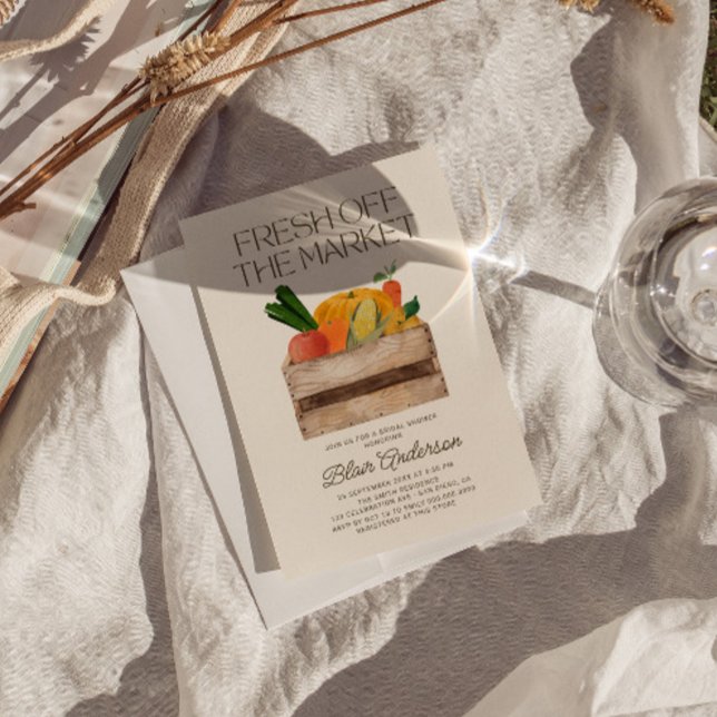 Convite Fresco Do Chá de panela De Mercado (Criador carregado)