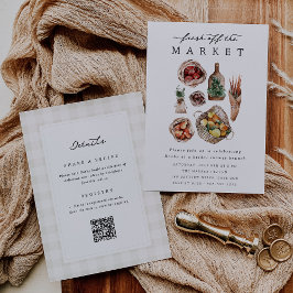 Convite Fresco Do Chá de panela De Mercado