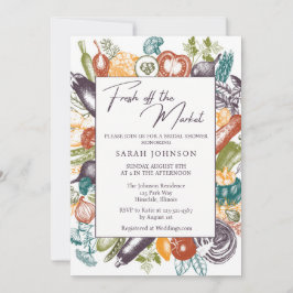 Convite Fresco do Chá de panela de mercado