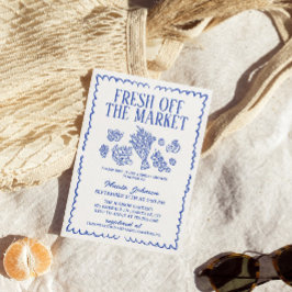 Convite Fresco Do Chá de panela De Mercado, Mercado De Agr