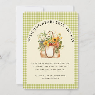 Convite Fresco do Chá de panela de mercado Obrigado