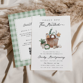 Convite Fresco do Chá de panela do mercado dos agricultore