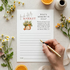 Convite Fresco do jogo de Chá de panela de memória do merc