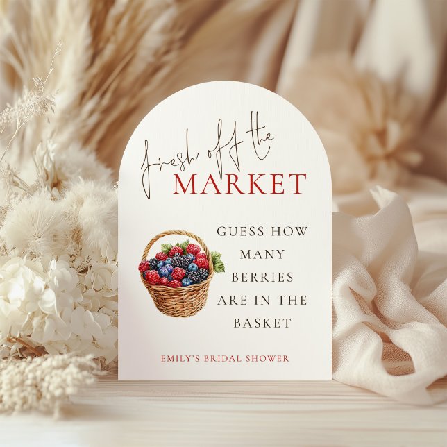 Convite Fresco do Mercado Adivinhem Arco de Chá de panela  (Criador carregado)