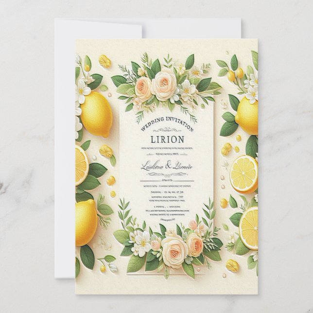 Convite frescos e florais (Frente)