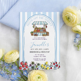Convite Fresh Off The Market Bridal Shower Invitation