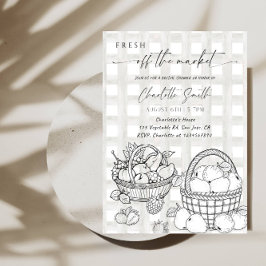 Convite Fresh Off The Market Bridal Shower Party