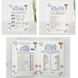 Convite Fresh Off the Market Bridal Shower Wedding 4 Games