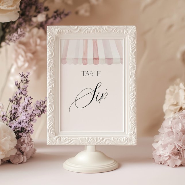 Convite Fresh Off the Market Table Number Six (Criador carregado)