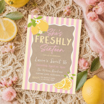 FRESHLY Dezesseis Limões Aniversário de 16 Anos