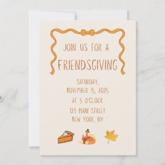 Convite Friendsgiving Invitation
