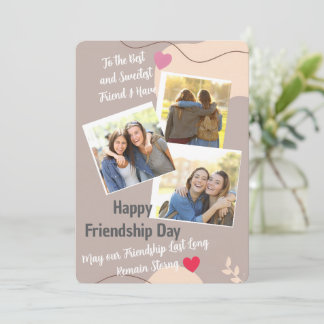 Convite Friendship Day Invitation card