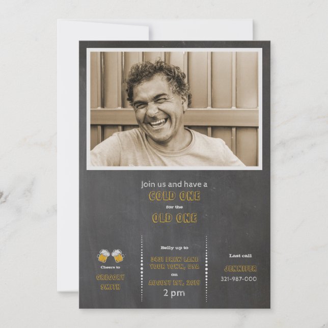 Convite Frio um para velho (Frente)