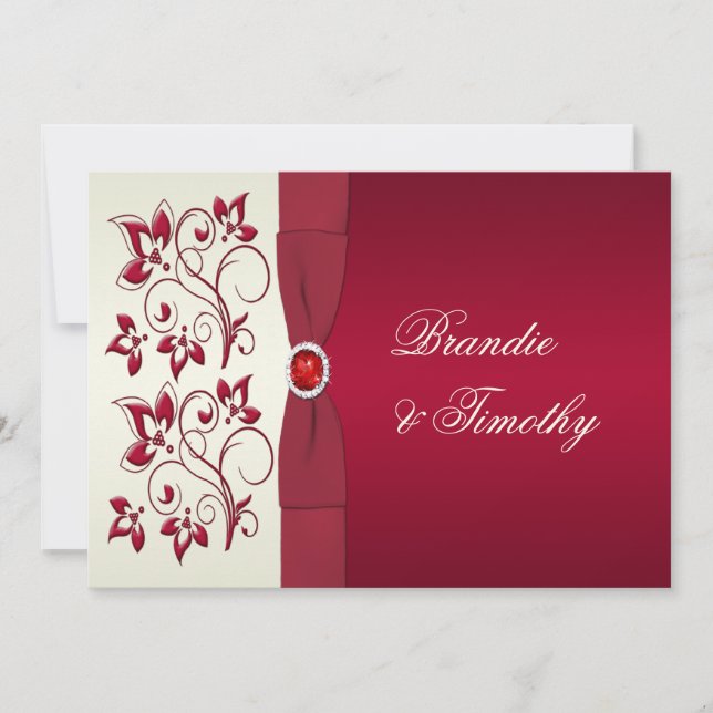 Convite Frita de Festas de Fato de Marfim (Frente)