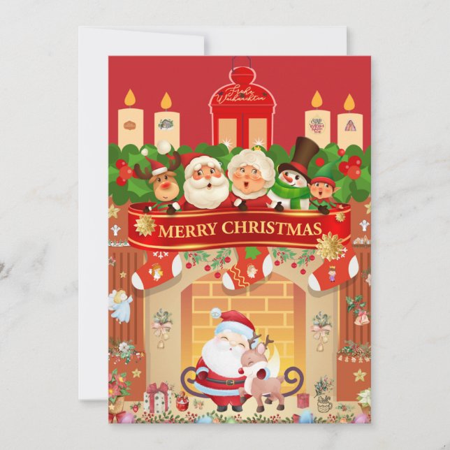 Convite Frohe Weihnachten  (Frente)