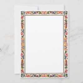 Convite Fronteira Italiana Antiga 5 x 7 Casamento