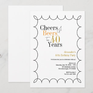 Convite Fronteira Wavy do Partido de Saúde e Cerveja