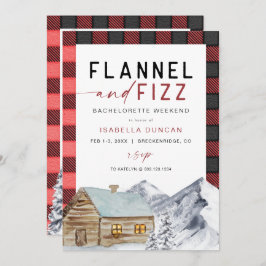 Convite FROST Red Flannel & Fizz Winter Bachelorette