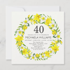 Convite Frota aniversário de 40 anos do Daffodil Branco Am