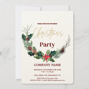 Convite Frota de Aquarela Moderna de Chic Corporate Christ