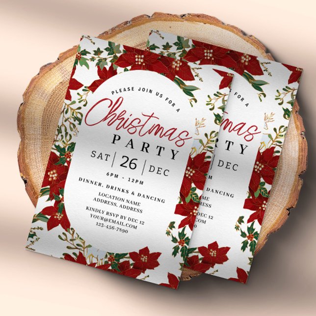 Convite Frotas Vermelhas do Natal - Festa de Férias Convid (Criador carregado)