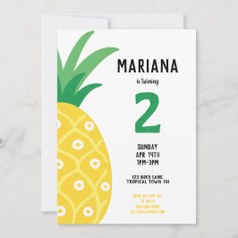 Convite Fruta de abacaxi Tutti Frutti