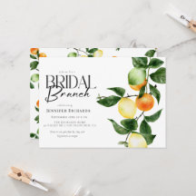 Fruta de Citrus | Watercolor Bridal Brunch