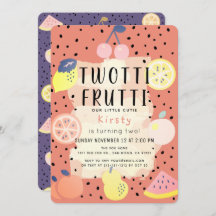 Fruta Twotti Frutti segundo aniversário Púrpura La