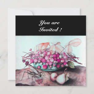 CONVITE FRUTAS DA ESTAÇÃO / MORANGOS E PERAS