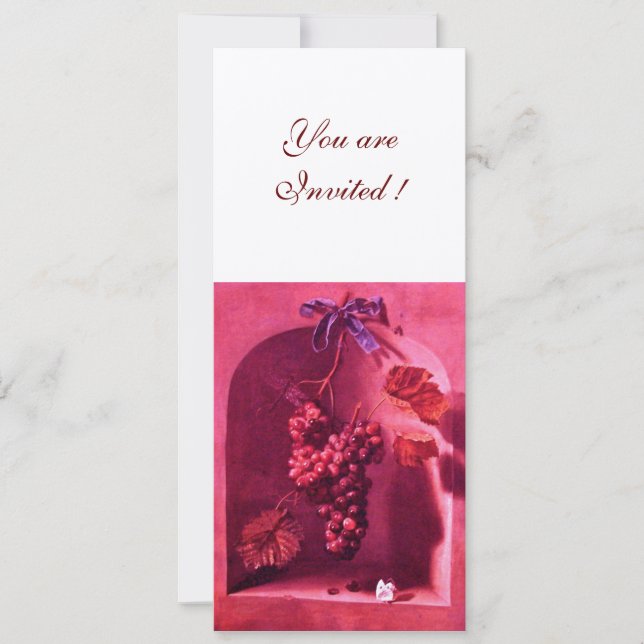 Convite FRUTAS DA ESTAÇÃO - PROSPERIDADE champanhe rosa ve (Frente)