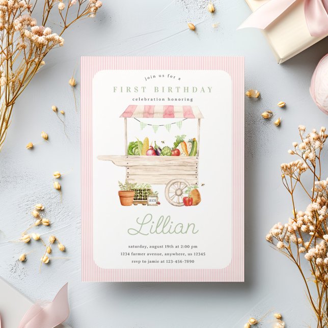 Convite Frutas de carne e produtos hortícolas (Criador carregado)