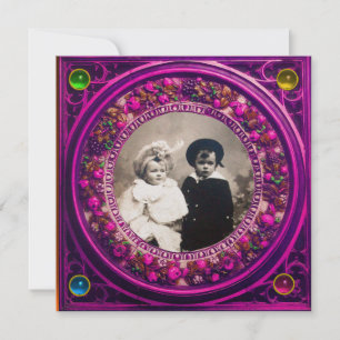 CONVITE FRUTAS RENASCENTISTAS FLORENTINAS DAMASCO ROSA PRE