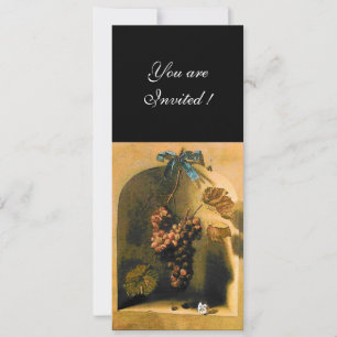 Convite FRUTOS DA ESTAÇÃO - PROSPERIDADE, marrom verde ama