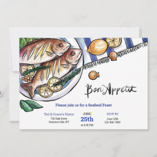 Convite Frutos do Dia de Mariscos
