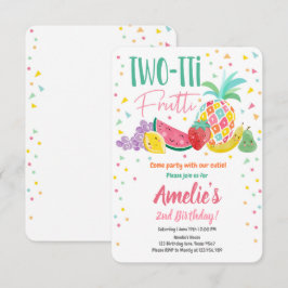 Convite Frutti Tutti Frutti fruity Birthday Fruta Verão