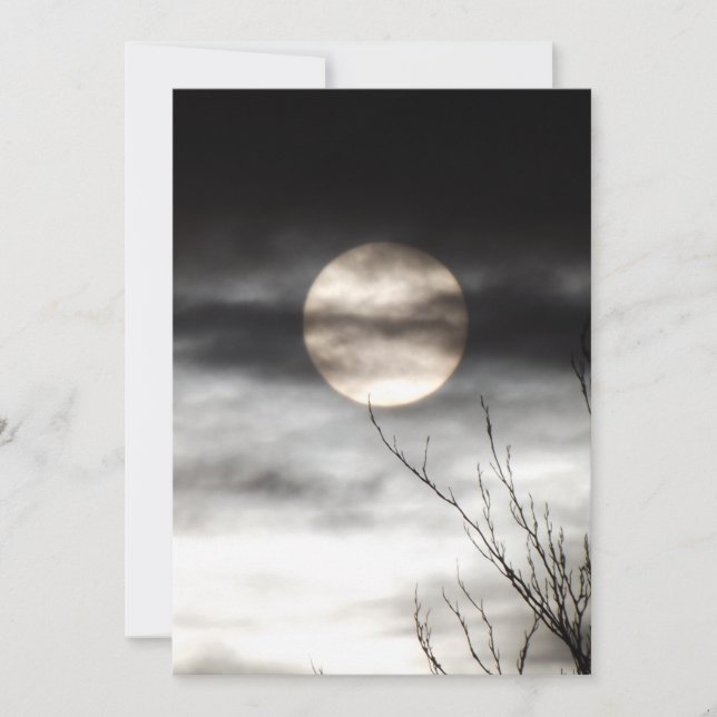 Convite full moon (Frente)