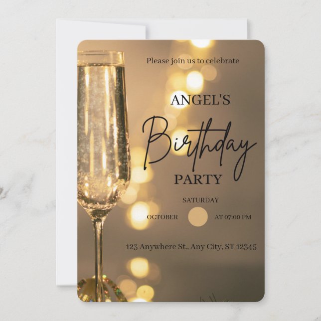 Convite Fun Birthday Celebration Invitation (Frente)