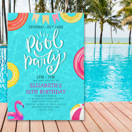 Convite Fun Pool Party Birthday Invitation – Summer Splash