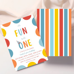 Convite Fun To Be One First Birthday Party Invitation