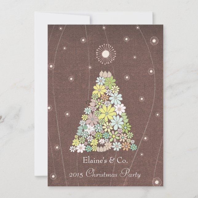 Convite Função de Trabalho Corporativo do Partido Natal (Frente)