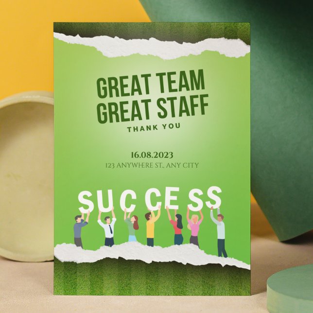 Convite Funcionarios Excelente Da Equipe De excelentes Obr (Criador carregado)