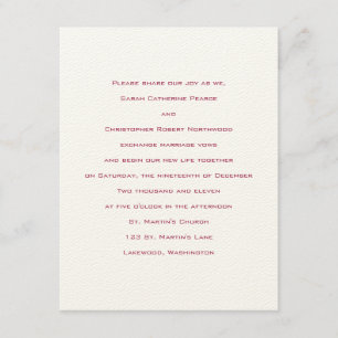 Convite Fundamentos : Vermelho veneziano :Convite de casa