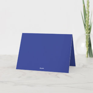 Convite Fundo Azul Profundo Sólido Design Minimalista Ne