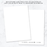 Convite Fundo Branco Monograma Para Sobreposição De Vellum<br><div class="desc">Aumente seu convite para casamento vellum ou acrílico ou salve as sobreposições de data com nosso estoque de cartão de fundo versátil. Apresentando uma frente clara para mostrar perfeitamente seu design de cobertura, a parte traseira apresenta seus nomes de monogramas e a data de casamento juntos com um coração em...</div>