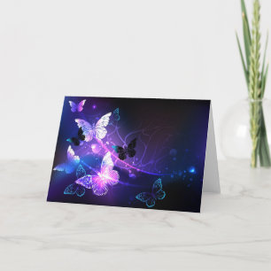 Convite Fundo com Borboletas Noturnas