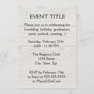 Convite Fundo da madeira lançada costa