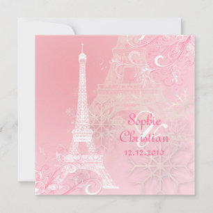 Convite FUNDO da TORRE EIFFEL INVITATIONS/DIY de