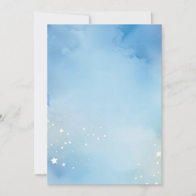 Convite Fundo das estrelas da noite da água (Frente)